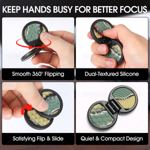 Sáng tạo Silicone lo lắng Đá Đồ chơi Thần tài tay <span class=keywords><strong>Spinner</strong></span> cảm giác Đồ chơi xoay Flipper cho Giáng sinh - Product Image 3