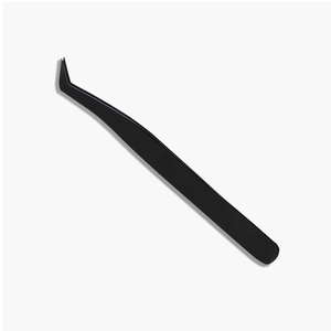 Pince à épiler professionnelle pour cils à 90 degrés avec pointe en fibre, acier, longueur 10 mm, antistatique, pour extension de cils - Product Image 5