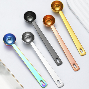 1 muỗng cà Phê Muỗng Đo 5ml thép không gỉ Đo muỗng vàng đen Nhà Bếp Nấu Cà Phê Muỗng sữa bột - Product Image 6