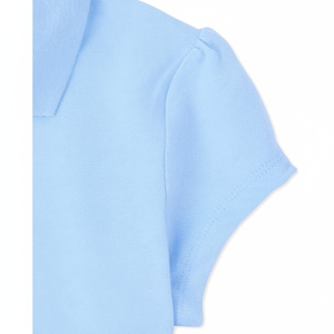 เครื่องแบบนักเรียนเสื้อโปโลผ้ายืด2แพ็คสีฟ้า - Product Image 1