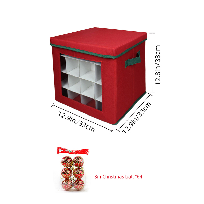 Small Foldable Christmas Storage Box Organizer