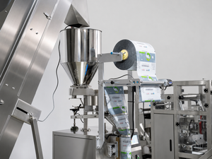 Machine d'emballage verticale compacte et économique à trois soudures latérales pour sachets <span class=keywords><strong>de</strong></span> riz, <span class=keywords><strong>sucre</strong></span>, noix mélangées et granulés - Product Image 3