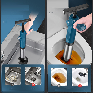 Desatascador de desagües, herramienta de succión para inodoros obstruidos, dispositivo de limpieza de drenajes domésticos, equipo de fontanería, bomba desatascadora con ventosa de goma - Product Image 3