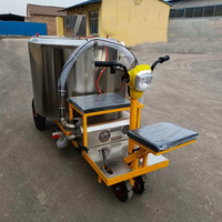 Nouvelle machine d'alimentation mobile en acier inoxydable ZHENWAY pour bétail, mélange et distribution automatisés des aliments pour fermes avicoles/porcines, garantie 1 an