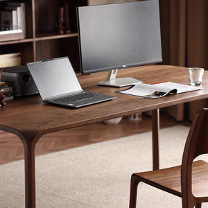 Mesa de comedor rectangular de madera de nogal negro norteamericano, con sistema de mortaja y espiga, hecha a mano, para sala de estar - Product Image 3