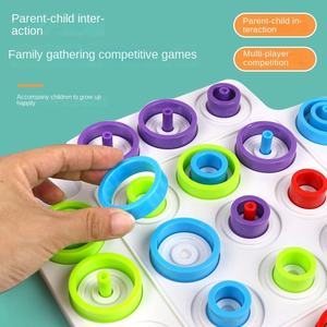 EPT Autres jeux éducatifs très vendus Piège pour enfants Jeu de société en plastique Tic-Tac-Toe Trio Development Smart Toy Chess Puzzle - Product Image 4