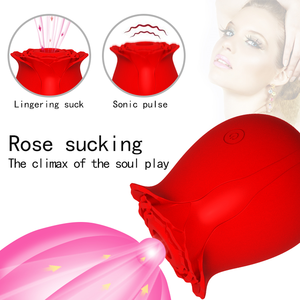 Saugen Zunge lecken Vagina Pussy G-Punkt patentierte Rose Vibrator Sexspielzeug - Product Image 2