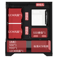 Nouveau style de boîtier d'ordinateur de jeu miniature en acier et verre trempé, petit boîtier d'ordinateur de jeu, Gabinete Micro PC, boîtier ATX