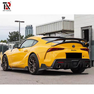 Diffuseur arrière en fibre de carbone pour <span class=keywords><strong>Toyota</strong></span> GR <span class=keywords><strong>Supra</strong></span> A90 MK5 <span class=keywords><strong>J29</strong></span>/DB 2019-2022, style AG, lèvre de pare-chocs arrière - Product Image 6