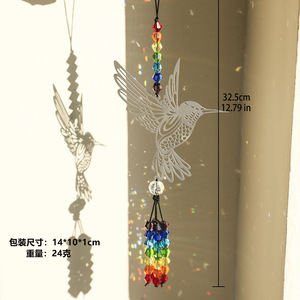 Colector de Sol con Forma de Animal de Colibrí de Acero Inoxidable, Arte <span class=keywords><strong>Deco</strong></span> <span class=keywords><strong>Simple</strong></span> PARA EL Hogar, Dormitorio, Decoración de Pared para Navidad, Estancia de Viento - Product Image 6