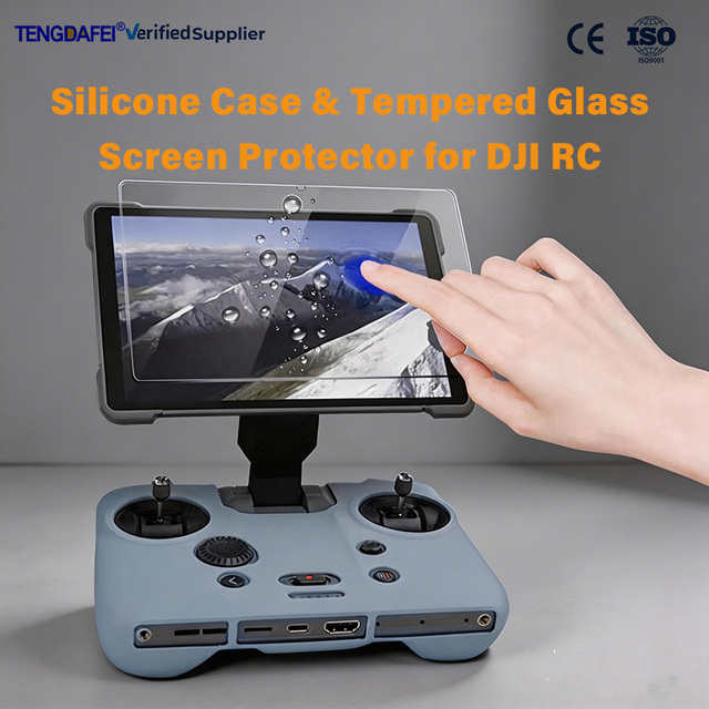 TENGDAFEI Waterproof Silica Gel Screen Protector Case for Mavic 4 Pro Compatible Screen-equipped Remote Controller