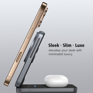 Accesorios de viaje 2025 Slim 15W soporte magnético rápido plegable 3 en 1 cargador inalámbrico para iPhone 15 Pro Max 17 escritorio nueva tecnología - Product Image 5