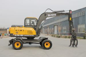 Escavatore idraulico a ruote 8 Ton piccola Mini ruota di zucchero canna tronco legno legname Grapple Loader prezzo per la vendita - Product Image 2