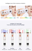 OEM portátil LED nebulizador cuerpo facial vaporizador ABS iónico 30ml Nano rociador de niebla para la belleza uso doméstico alimentado por batería