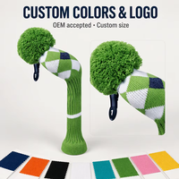 Couvre-chef en tricot de Golf pour conducteur de bois, Logo de personnalisation hybride Fairway, couvre-chef de Club de Golf tricotés