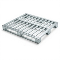 Palette en acier galvanisé robuste pour entrepôt industriel, plateau tournant en acier 1m x 1m