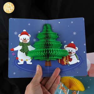IN PACK Promotional Items Christmas Greeting Cards 3d Promotional Business Gifts Greeting Cards with Envelope