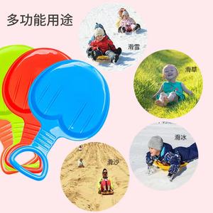 Sports d'hiver en plein air Tapis de ski de neige Luge de luge Planche de ski en plein air Épaissir Plastique Sable Herbe Traîneau Curseur Luge à neige - Product Image 4