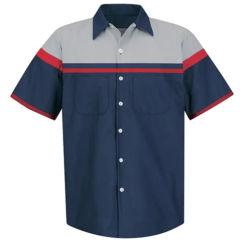 Uniforme de travail 20 pcs, uniforme de travail pour mécaniciens industriels aliments, chemises avec Logo manches courtes, vêtements de travail pour hommes en vente
