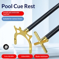 Support de queue de billard en croix, technologie noire de pointe, avec pied incassable et résistant à la flexion, pour queue de billard