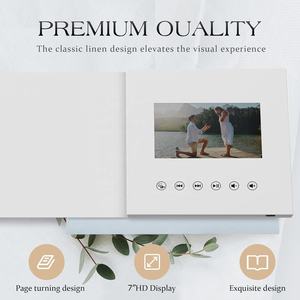 การ์ดอวยพรวิดีโอขนาด7นิ้วแบบ HD พรีเมี่ยมการ์ดอวยพรสำหรับงานแต่งงานงานเกษียณอายุวันเกิดวันครบรอบและของขวัญทางธุรกิจ - Product Image 3