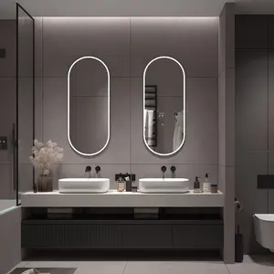 Vente en gros Hôtel Maison écran tactile android LED bain magique Miroir intelligent salle de bain miroir tv