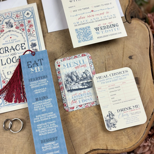 <span class=keywords><strong>Invito</strong></span> Matrimoniale Stile <span class=keywords><strong>Libro</strong></span> Pieghevole A5 con Biglietto di Ritorno A6, Libretto Vintage e Segnalibro - Product Image 3