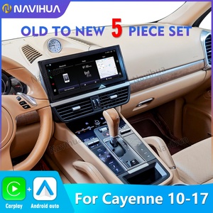NaviHua Android13 <b>Car</b> Radio Autoradio Digital Clock Saddle Panel Modification <b>Car</b> Accessories <b>for</b> Porsche Cayenne Interior Kit - Product Image 2