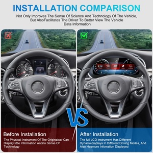 Navihua <b>Car</b> Digital Cluster Virtual Cockpit Auto Meter Virtual Cockpit <b>for</b> Benz C W205 GLC W253 2015-2019 NTG 5.0 Odometer - Product Image 6