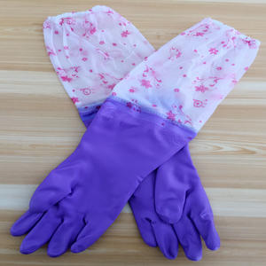 Gants de ménage en latex d'Asie de l'Est, épais, imperméables, résistants à l'huile, pour la vaisselle et le nettoyage de la cuisine, à manches longues - Product Image 4
