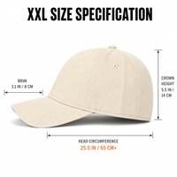 ZLDA Vintage Katoenen Twill Baseballpet 68cm Diepe Kroon Oversized Dad Hat 3D Stippen Letter Custom Borduurwerk OEM Groothandel
