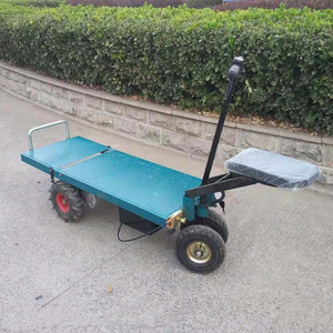 Electric Flat <strong>Cart</strong> Warehouse Handling Transportation Foldable Lifting Platform Warehouse Electric Flat Trolley <strong>Cart</strong> - Product Image 3