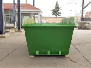 Mülltonnen behälter zum Liegen von Metall behältern verzinkt und Abfall behälter Metall