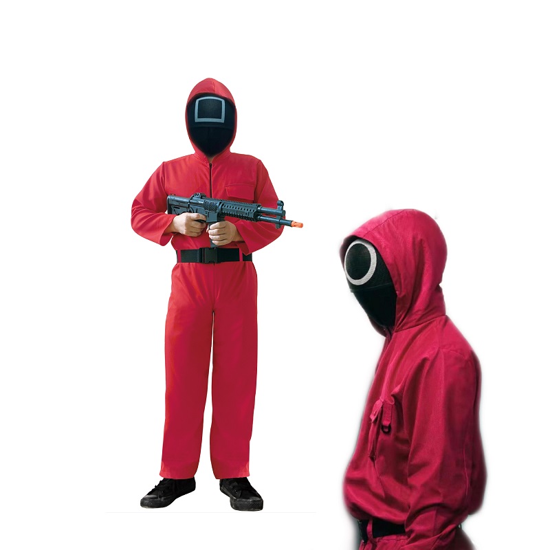 the squid game shirt and pants for kids, new squid game costume cosplay, korean squid game clothes kids