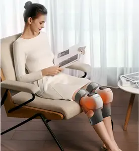 Massageador de joelho com pressão de ar, dispositivo de alívio de dor 3D, dispositivo de vibração de alta frequência e calor, novidade