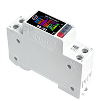JIUJI 1P+N AC110V 220V 63A 40A Disjoncteur intelligent Wi-Fi compact avec mesure de température et protection OVP OCP UVP OTP
