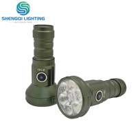 Lampe torche super lumineuse 3100LM, étanche IP65, faisceau réglable, rechargeable USB, 186M, 1100mAh, détachable 18350, de notre usine avec 44 ans d'expérience
