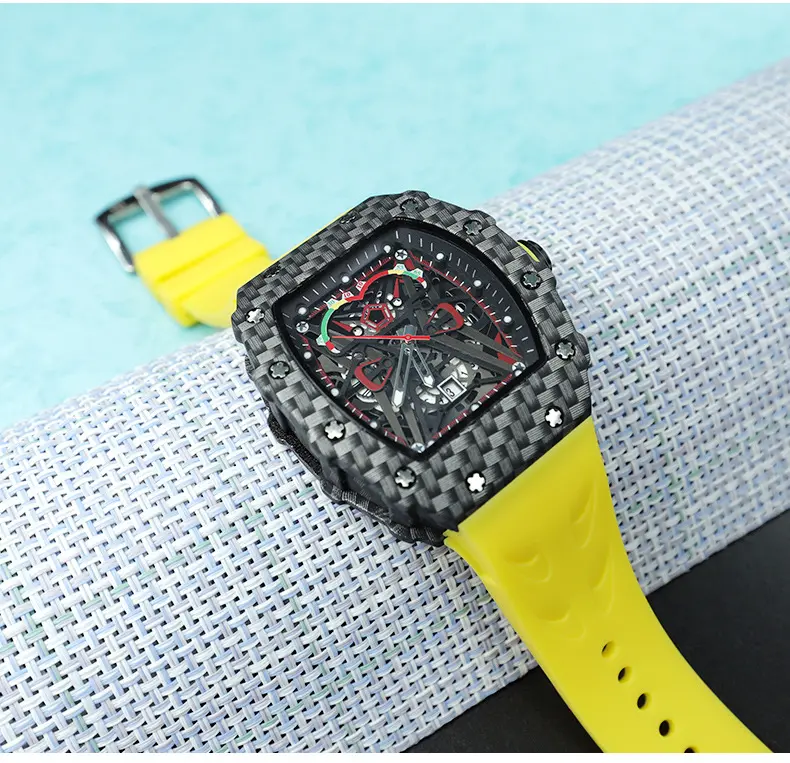 Full-Featured Nieuwe Herenhorloge Richard Luxe Horloge Heren Quartz Automatische Dadelmilles Horloge Mannelijke Klok