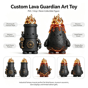 เมย์แอนทอยส์ รับออกแบบ ODM ฟิกเกอร์ไวนิลการ์ตูน ของสะสมงานศิลปะ Lava Guardian บริการ OEM ครบวงจร ของเล่นสะสม PVC ไวนิล - Product Image 3