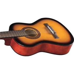 Guitares EKO - CS-2 Sunburst avec table, dos et côtés en bois, manche et touche brillants, guitare classique - Product Image 3