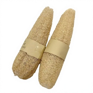 Balle de loofah grande taille, exfoliante pour la douche et le bain, éponge corporelle en luffa entièrement naturelle, découpe sur mesure, tranches d'éponge loofah - Product Image 1