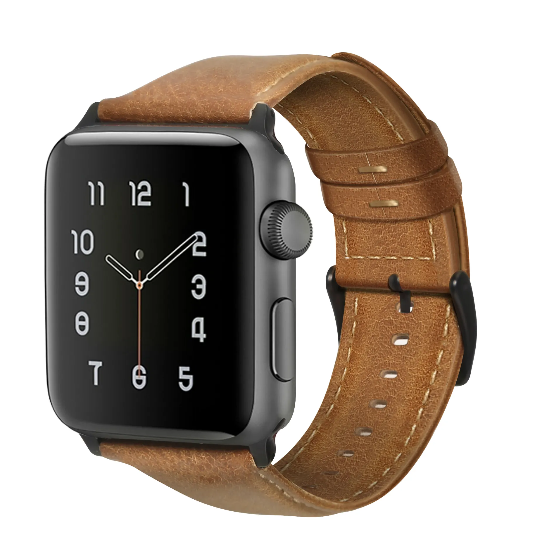 Bracelet en cuir véritable pour Apple Watch 5, pour iWatch 4, 42/44mm, Bracelet à la mode, 38/40mm