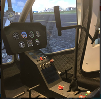 Cockpit de vol d'hélicoptère R22/R44 Simulateur d'hélicoptère R22/R44