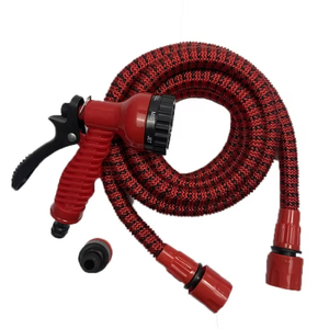 Suppliers' Portable Garden <b>Water</b> <b>Sprayer</b> Copper Polyester Expanding Hoses Green Leak Anti-hose Reel 15m Base Length - Product Image 2