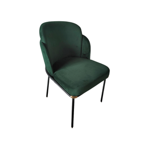 Chaise de salle à manger moderne en mousse haute densité vert olive, rembourrée, avec structure métallique pour café, <span class=keywords><strong>restaurant</strong></span>, usage commercial - Product Image 3