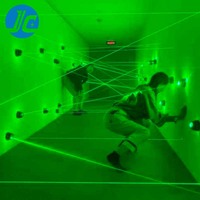Salle de jeu de fête de lumière LED intérieure commerciale défi de tir interactif multiple activer le Laser de jeux pour le parc de trampoline