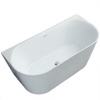 Baignoire autoportante moderne en acrylique blanc, forme ronde, fonction de trempage, écologique, pour usage hôtelier, conçue pour les salles de bain du Guangdong