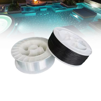 Cable de Fibra Óptica Multicore con Luz Estelar para Piscina, Rollo de Fibra Óptica con Extremo Luminoso