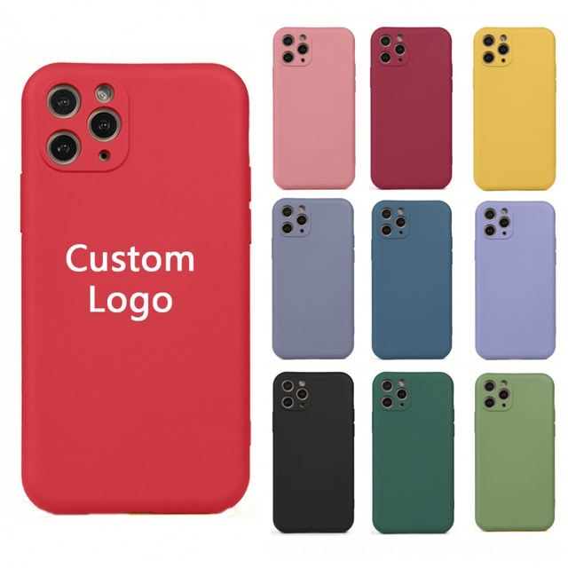 2023 Flying Brand Shockproof TPU Silicone Custom Logo Color Plain Design Mobile Phone Case for 14/13/12/11 Pro Max/XR/XS/SE3