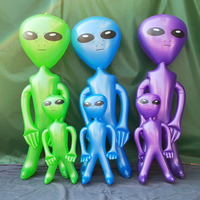 Poupée gonflable Alien pour Halloween/Noël, accessoire de décoration effrayant pour fêtes et bars, en PVC écologique, compatible OEM/ODM